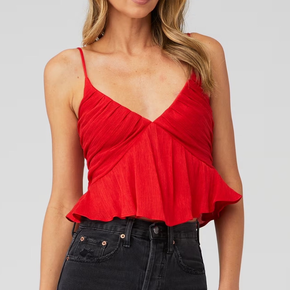 Red tank top